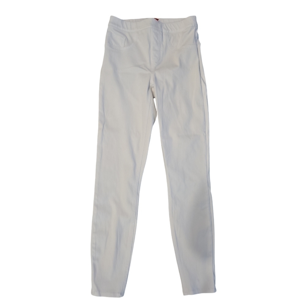 SPANX SKINNY LEG WHITE BELLY COMPRESSION JEANS. SIZE SMALL.